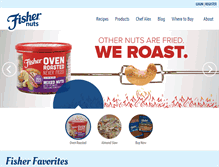 Tablet Screenshot of fishernuts.com